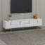 Meuble télé moderne avec pieds en métal pour téléviseur de 80 po ou moins-1818513320
