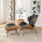 Jeyshan Upholstered Tufted Lounge Chair and Ottoman-1580073918