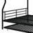 Full XL Over Queen Size Metal Bunk Bed With Underbed Trundle Option-302900432