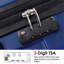 Ensemble de valises Hardshell ABS 2 pièces extensible avec roulettes TSA Lock pour hommes femmes