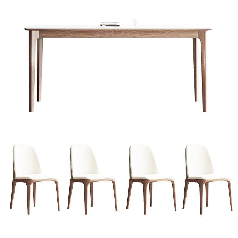 Petit appartement avec table à manger simple, H 29,53 po x L 62,99 po x l 31,5 po