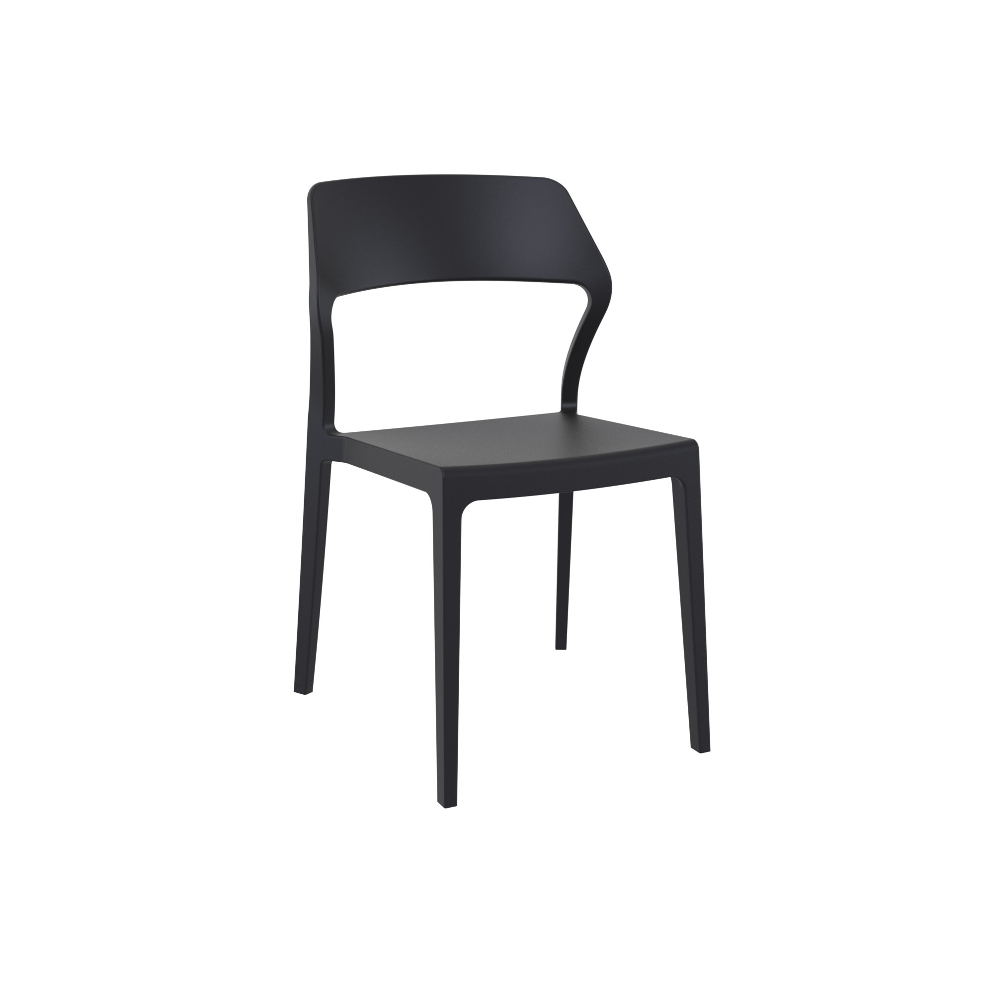 Farrah Square 2 - Person Bistro Set, Black