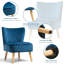 Fauteuil de chambre en velours de 53,34 cm de large Tintah-1211262104