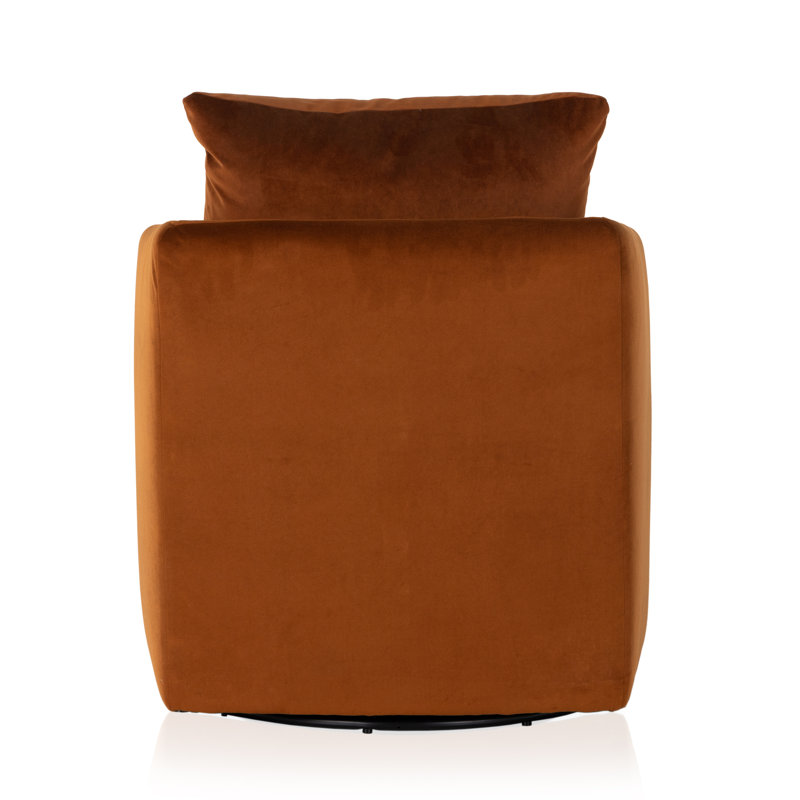 Whittaker Swivel Barrel Chair, Orange