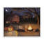 Spooky Ghost & Autumn Campfire, giclée encadrée, design par Billy Jacobs-263560521-263560523