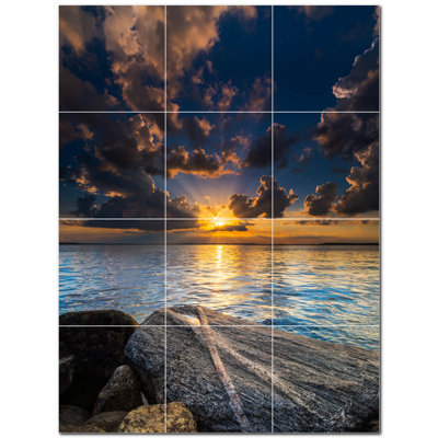 12'' x 12'' Satin Ceramic Decorative Mural