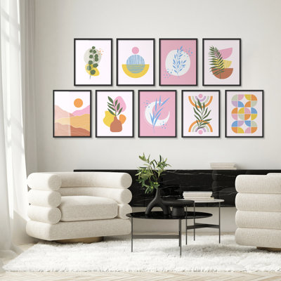 "Mid Century Modern Shapes Boho