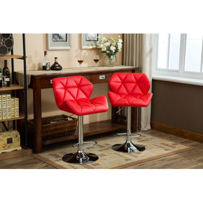 Ensemble de 2 tabourets de bar à hauteur réglable Glasgow