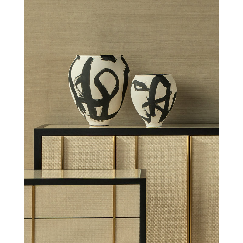 Grand vase Kenzo, H 12,25 po x l 11 po x P 11 po