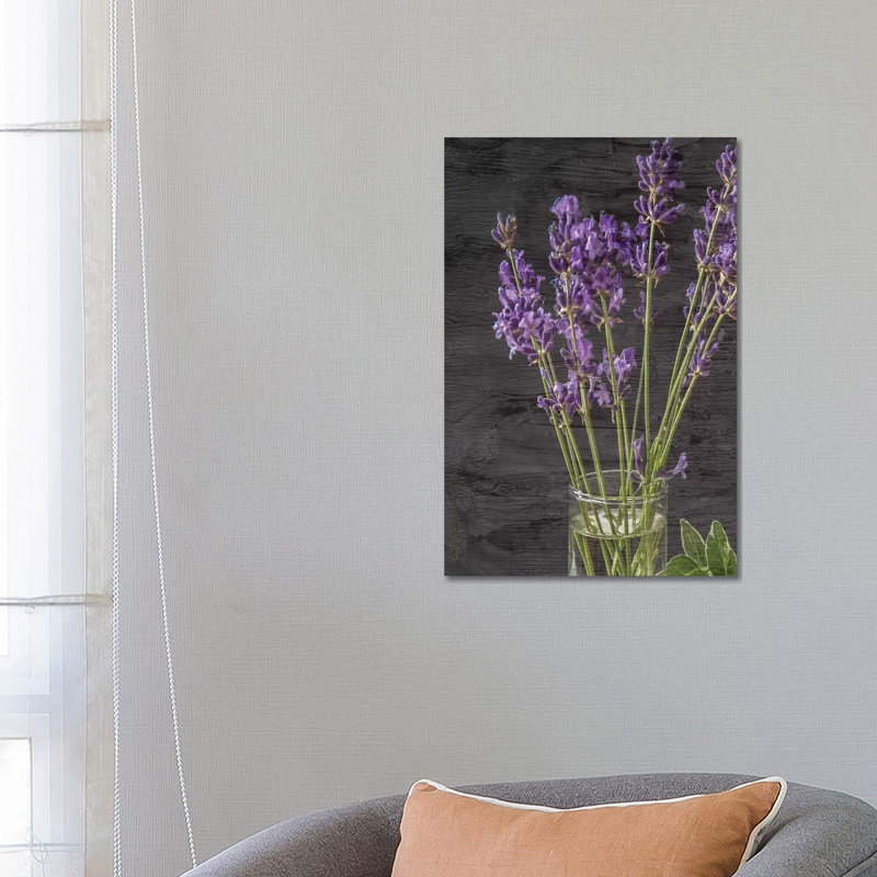 Lavender Jar II by Kimberly Allen - Wrapped Canvas Print