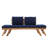 Geil 82.9'' Wide Straight Acacia Patio Daybed with Cushions-1286754077