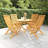 Evonnie Octagonal 4 - Person 33.46" Long Teak Dining Set