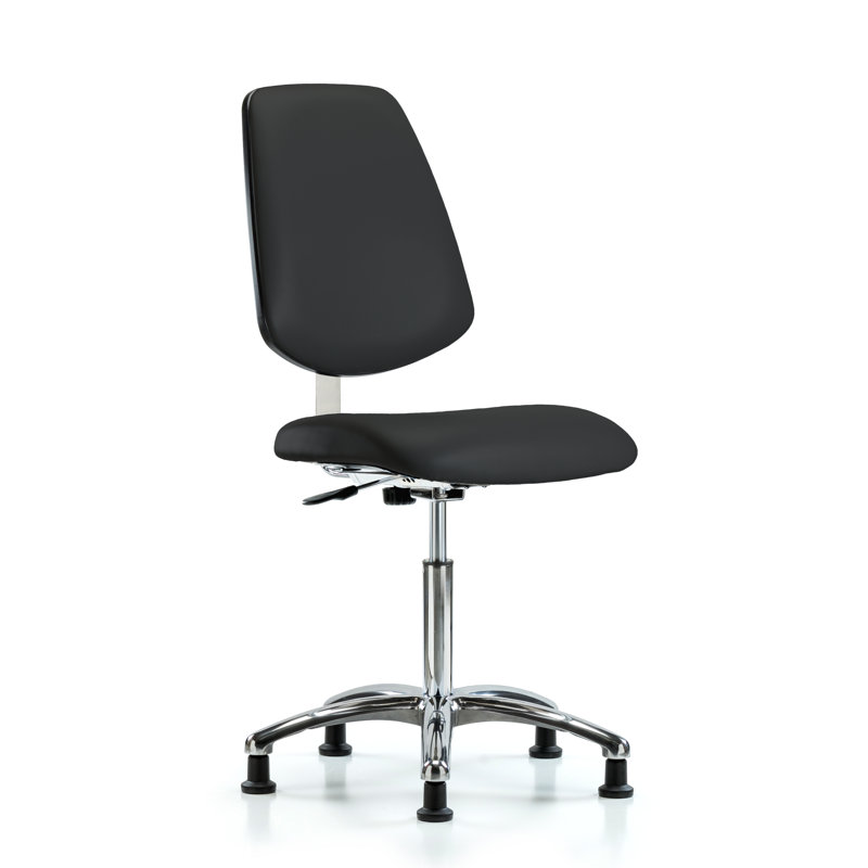 Chaise de chambre propre Saoirse, Noir, Patins