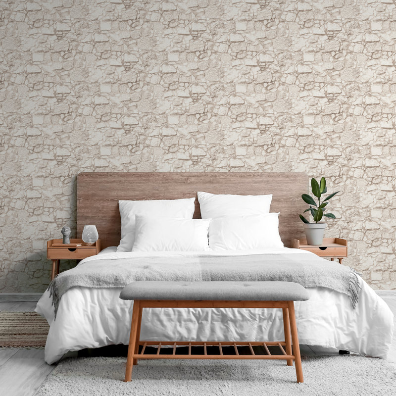 Beach Stone 3.28m x 5.3cm Matte Wallpaper Roll