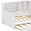 Structure de lit simple en L avec lit gigogne-604891060