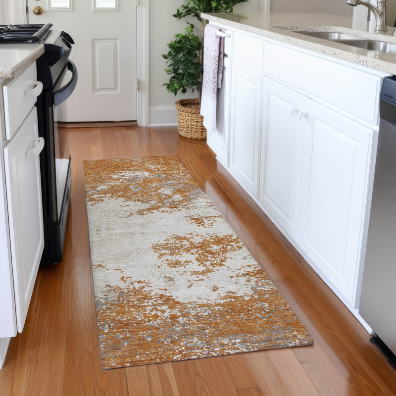 Premium Machine Washable Diskin AMF1027 Modern Rug, Runner 2'3" x 7'6"