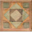 Cotto Nature 3" x 3" Porcelain Tira Volterra Hand Painted Decorative Accent Tile