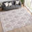Machine Washable Indoor/Outdoor Chantille ACN2325 Damask Rug-1575816762