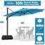 Parasol en porte-à-faux décalé 10 pi x 10 pi Premium, rotation à 360 ° et UPF50 +-548908147