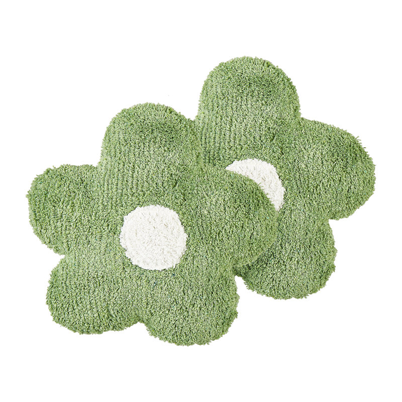 SORREL Floral Novelty Throw Cushion, Green/White
