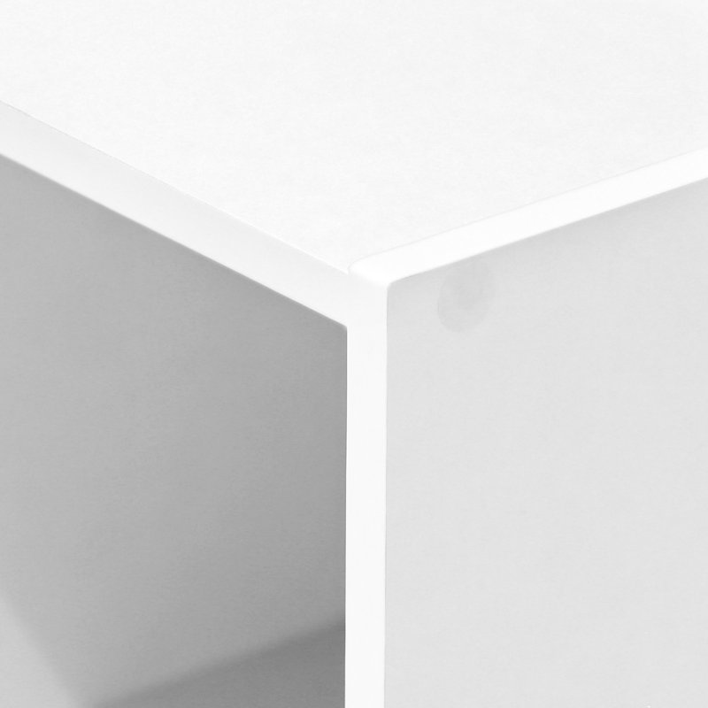 Bibliothèque standard Bessan, Blanc, (3 tablettes) H 32 po x l 12 po x P 10 po