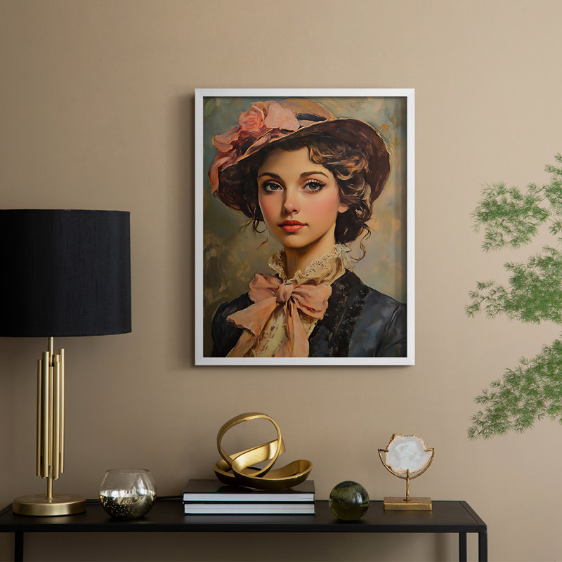 Reproduction encadrée WOMEN Series CLXVI - bois massif, H 11 po x l 9 po, Blanc