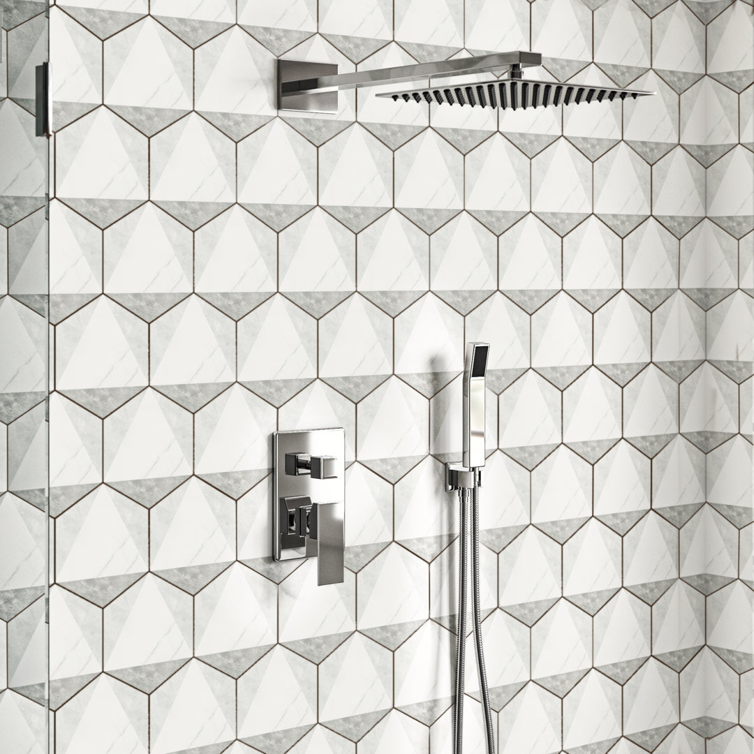 Classico Carrara 7" x 8" Porcelain Marble Look Wall & Floor Tile Merola Tile