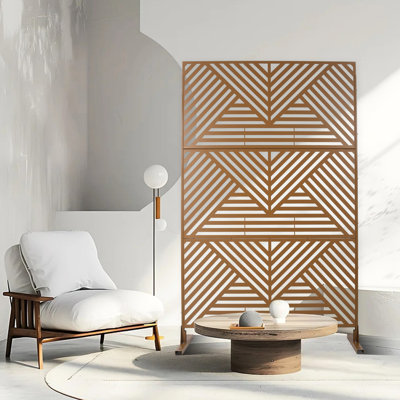 Écrans d'intimité pour l'extérieur et l'intérieur - 76 po x 48 po, balcon rouille brun, H 76 po x l 48 po