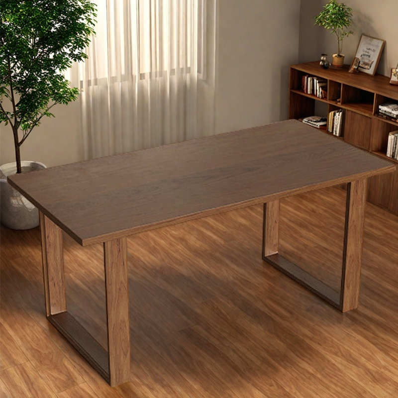 Modern Ashwood Dining Table, 29.53"H x 78.74"L x 31.5"W