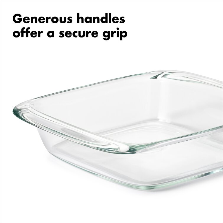 OXO Good Grips Glass 3 Qt Baking Dish with Lid & Good Grips Glass 2 Qt  Baking Dish with Lid