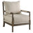 Herndon Upholstered Bobbin Accent Chair Beige and Natural-118316434