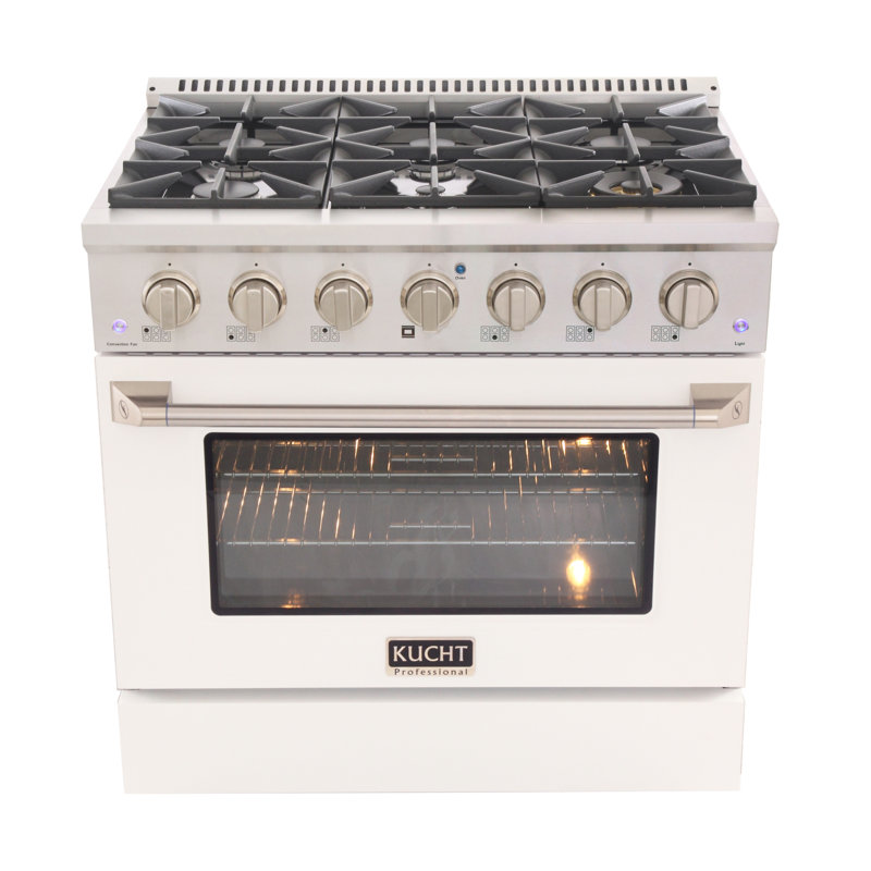 36" 5.2 Cu. Ft. Freestanding Gas, Liquid Propane, White