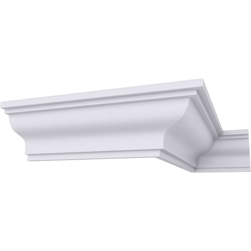 Moulure à couronne lisse traditionnelle H 2 po x P 2 po x P 2 3/4 po x L 94 1/2 po
