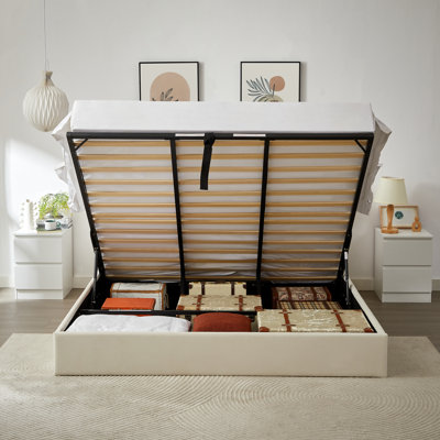 Lit plateforme tapissier Coletti