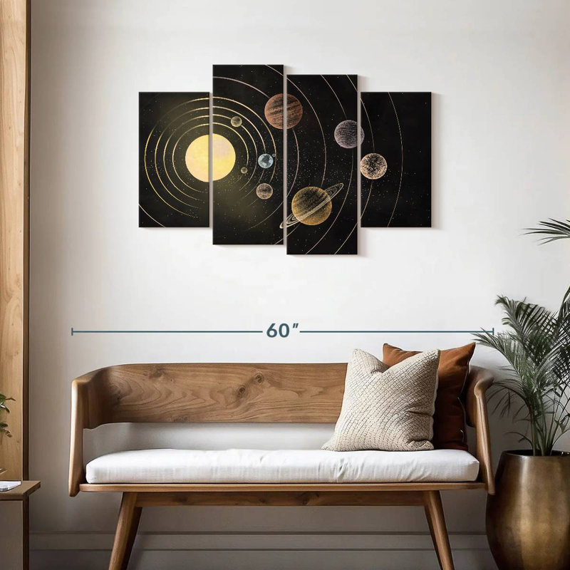 Anneaux orbitaux du système solaire, H 27 po x l 43 po