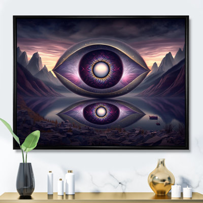 «Swavi Purple Eye Landscape I», reproduction sur toile