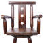 Tabouret de bar rustique - fabrication en bois de sapin, chaise avec dossier étoile décorative, repose-pieds, accoudoir large