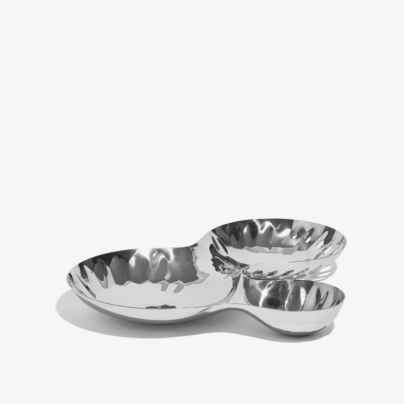 Cell Bowl, Black, Silver Stainless Steel