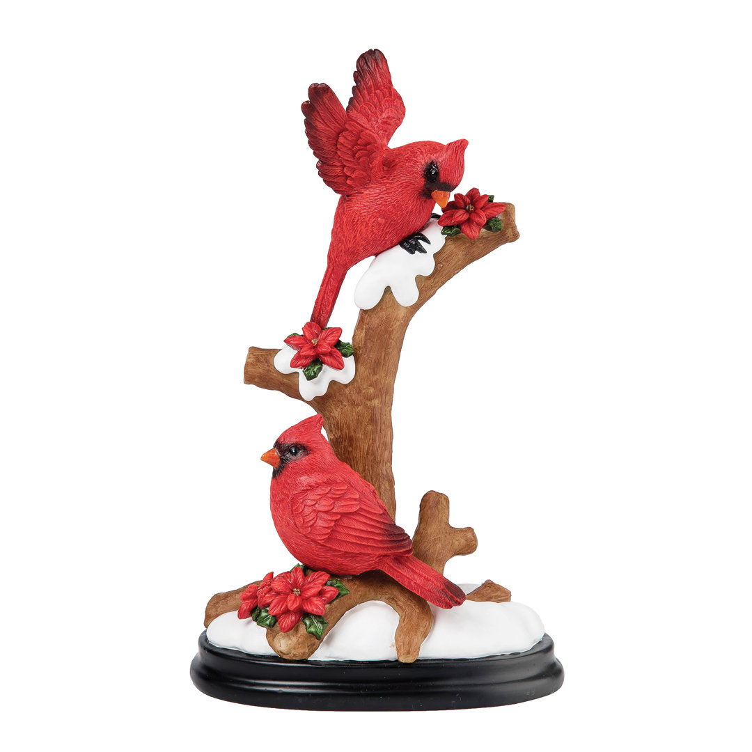 Winged Cardinals Figurine The Holiday Aisle®