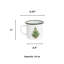 Crow Canyon Enamelware Helmsie x CCH Christmas Tree 16 oz Large Mugs, Green Rim