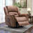 42.5'' Wide Retro Faux Leather Power Lift Assist Recliner with Massage and Heating