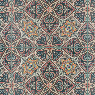 Imagine Tapestry Mandala 19.4" x 19.4" Porcelain Moroccan Wall & Floor Tile