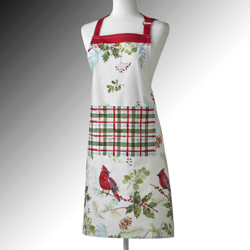 Christmas No Pattern Cotton Bib Apron