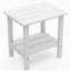 Table d'appoint de terrasse extérieure en PEHD toutes saisons 16,5 po Adirondack-1286559276