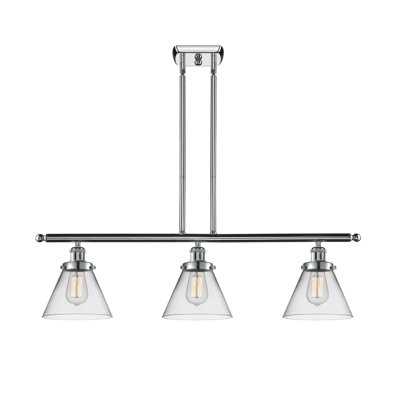 Luminaire suspendu linéaire à 3 lumières pour îlot de cuisine Gwinnett
