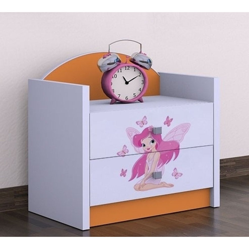 Elowen Nightstand, Orange