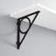 Encircle Cast Iron Shelf Bracket - Black Powder Coat