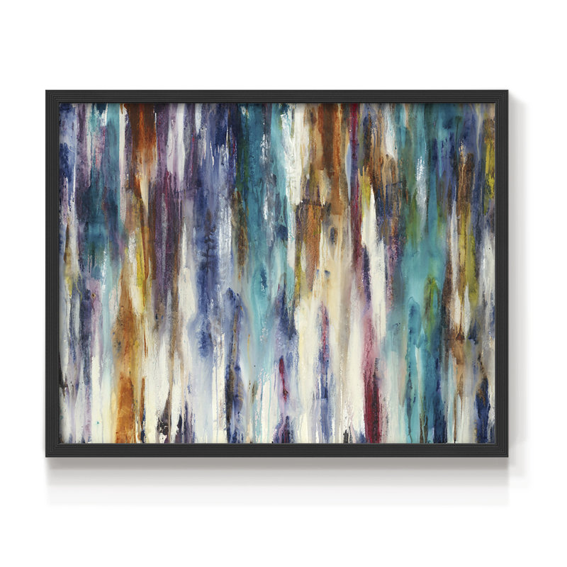 Shape Shifting - Impression encadrée - Restickable, H 11 po x l 14 po, Noir, noir, noir, noir