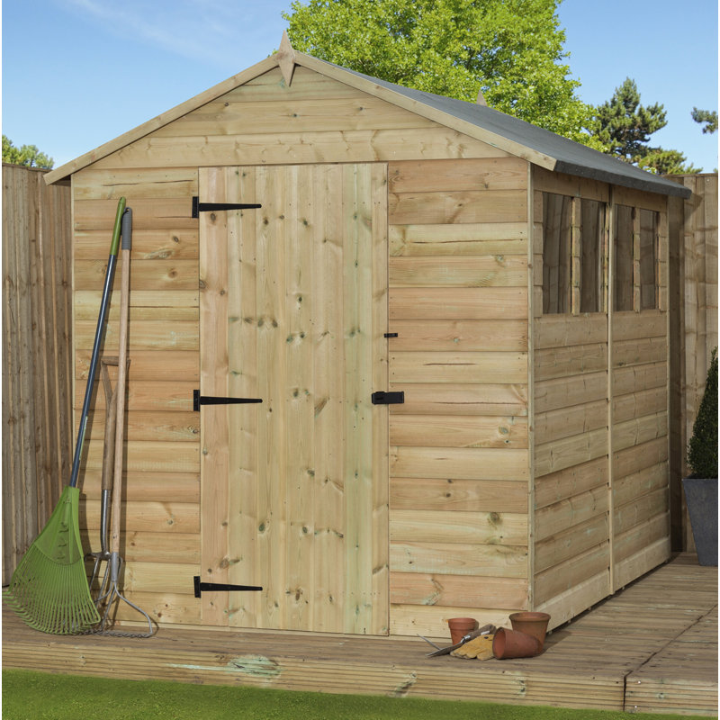 Premier Apex Shiplap Wooden Shed, 5ft. W x 10ft. D