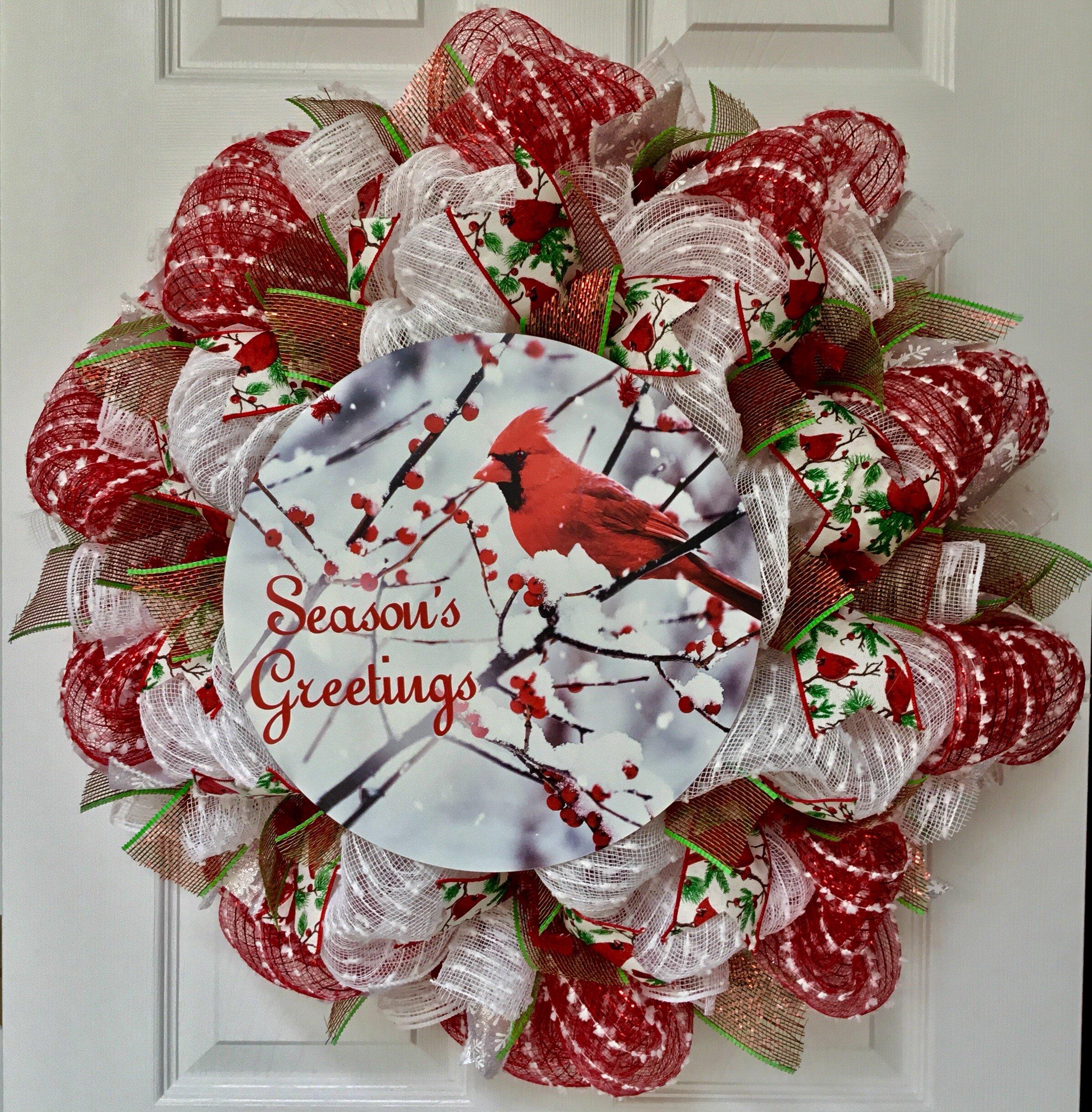 The Holiday Aisle® Christmas Cardinals Sign